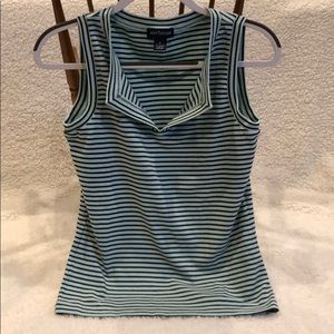 Sleeveless striped top